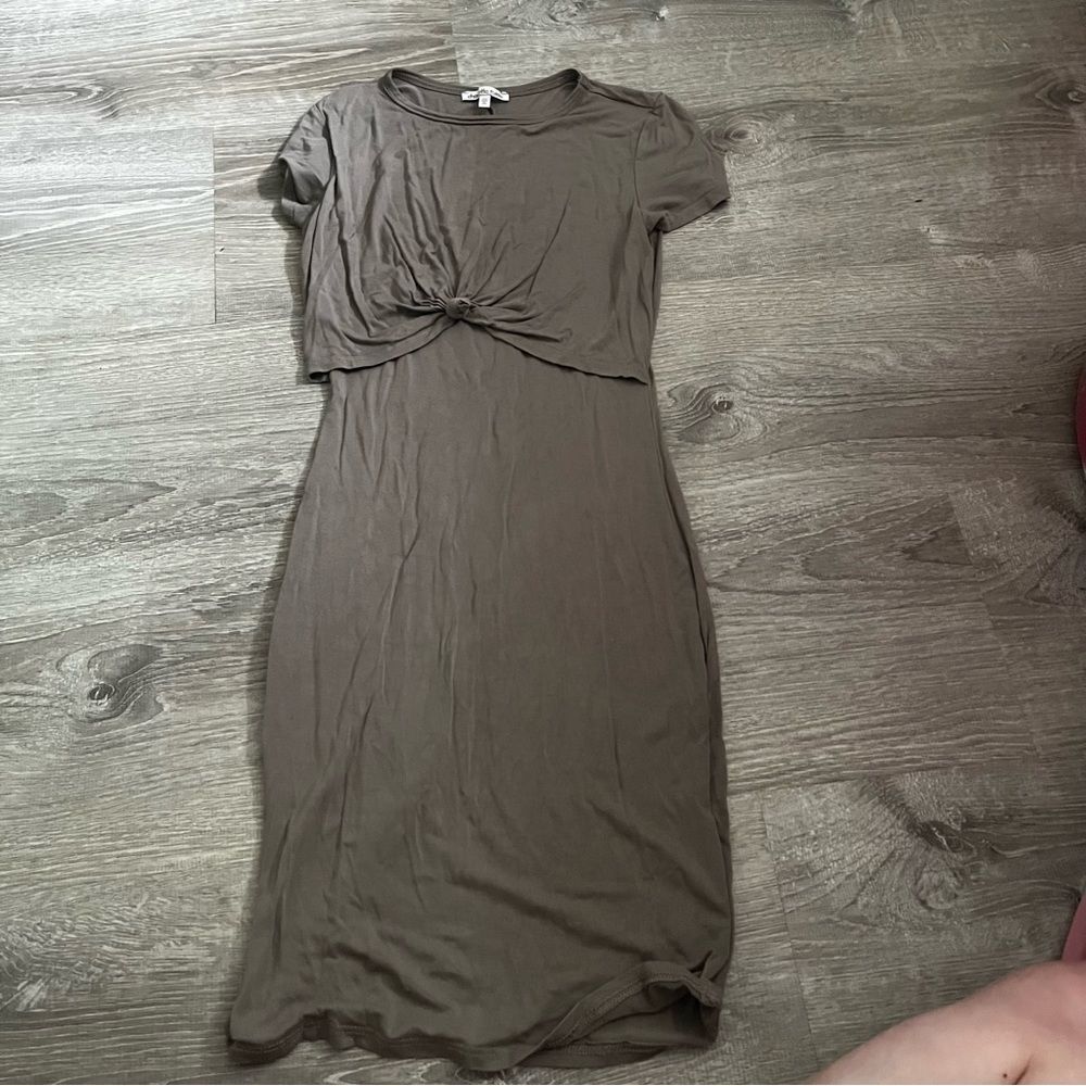 Charlotte russe taupe bodycon dress size xs